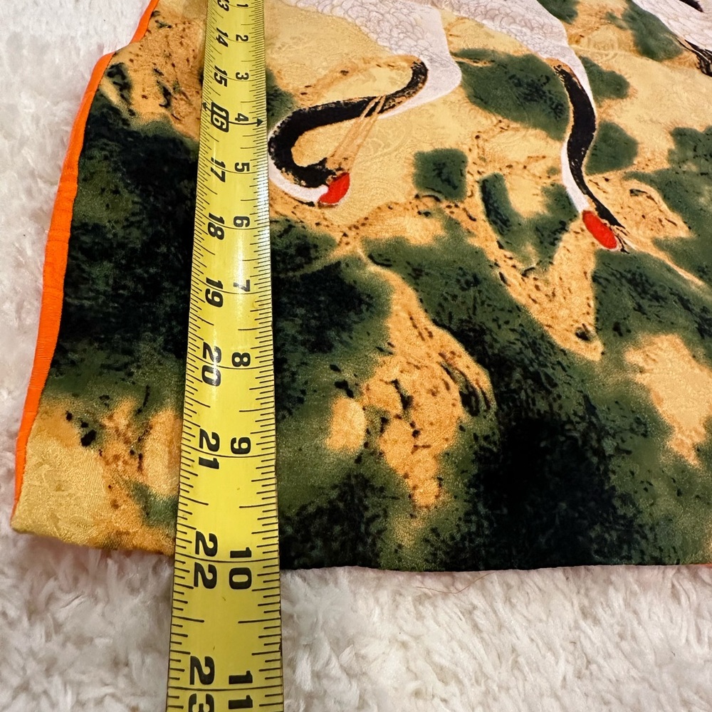 100% Silk Kimono Style Long Scarf, Vintage - Picture 8 of 8